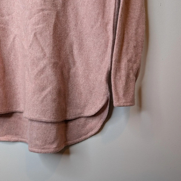 Cashmere Charter Club Luxury XS Pink Boat Neck  100% Cashmere Sweater Tunic - Picture 5 of 11